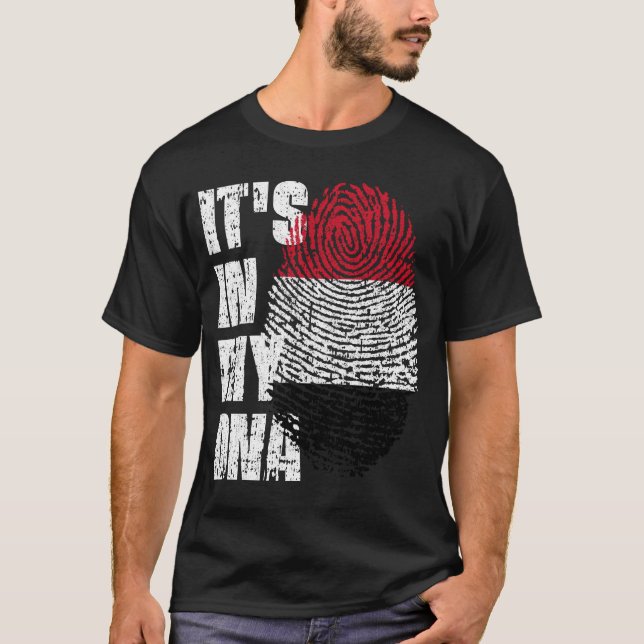 Camiseta É NO MEU DNA, Gift Da Garota Do Iêmen (Frente)