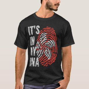 Camiseta É NO MEU DNA, Homens da Bandeira de Hong Kong Mulh