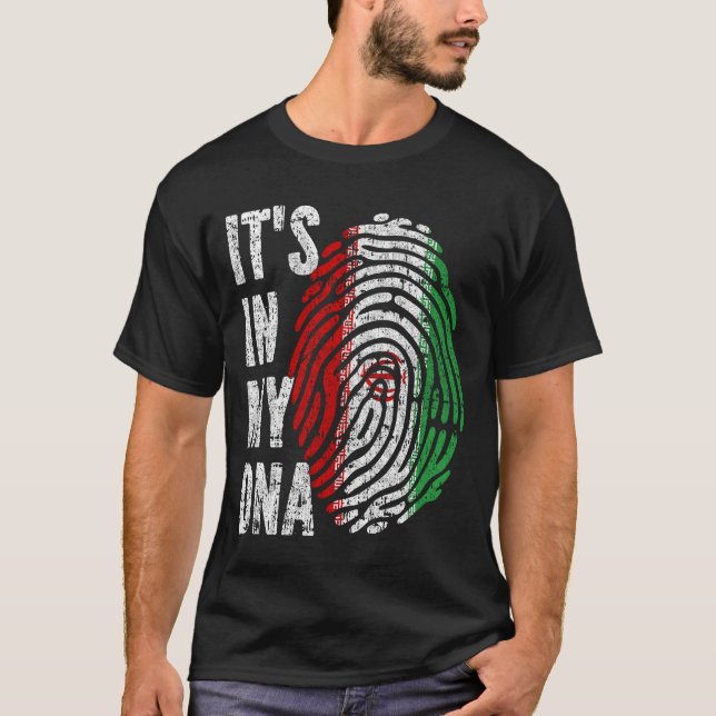 Camiseta É NO MEU DNA Irã Sinalizador Homens Mulheres Crian (Frente)