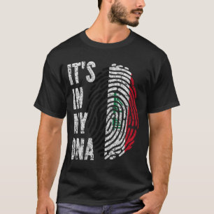 Camiseta É NO MEU DNA Iraque Sinalizador Homens Mulheres Cr