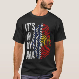Camiseta É NO MEU DNA Kiribati Flag Men Mulheres Crianças