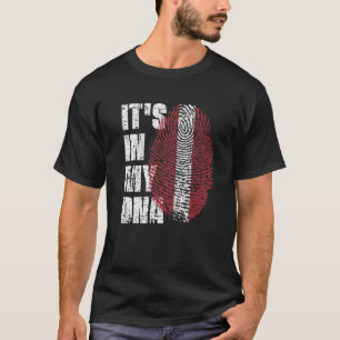 Camiseta É NO MEU DNA Letão Bandeira