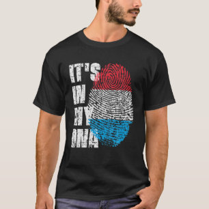 Camiseta É NO MEU DNA Luxemburgo Sinalizador Luxemburguês