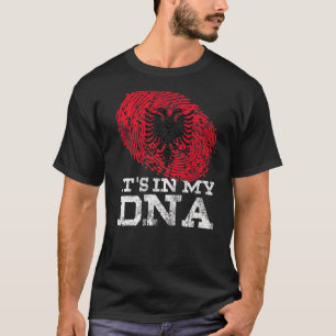 Camiseta É no meu DNA, na Albânia, os Genes Genes Genes
