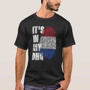 Camiseta É no meu Dna Netherlands Flag Dutch