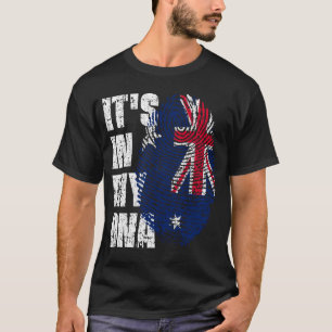 Camiseta É NO MEU DNA, O Gift da Garota da Bandeira da Aust