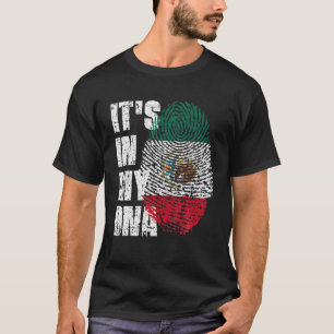Camiseta É NO MEU DNA O México Bandeira mexicana