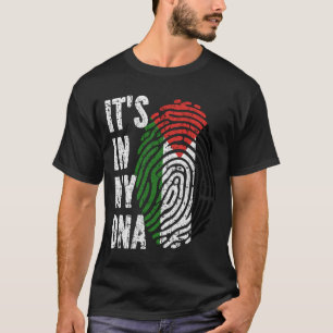 Camiseta É NO MEU DNA Palestine Flag Men Mulheres Crianças
