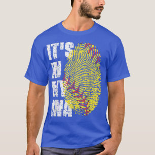 Camiseta É NO MEU DNA Softball Fingerprint Fingerprint Soft