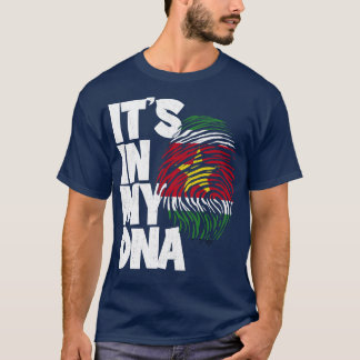 Camiseta É no meu DNA Suriname Flag Men Mulheres Crianças 1
