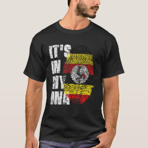 Camiseta É NO MEU DNA Uganda Flag Uganda