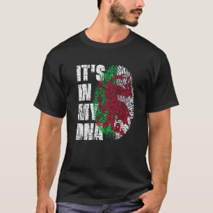 Camiseta É NO MEU DNA Wales Flag Welsh