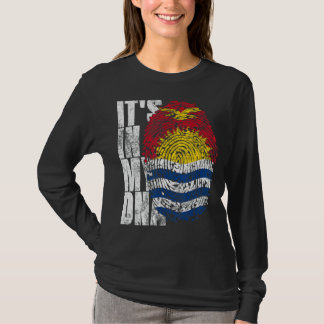 Camiseta É no meu Impressão de Dna Kiribati para homens mul