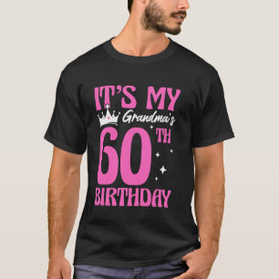 Camiseta É o 60º Aniversário da Minha Avó 60 Anos de Idade