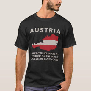 Camiseta É o Amo Austríaco Não é o País Europeu da Austráli