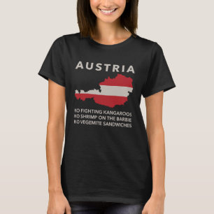 Camiseta É o Amo Austríaco Não é o País Europeu da Austráli