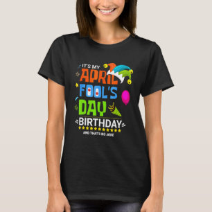 Camiseta É o aniversário da Páscoa do dia de abril.