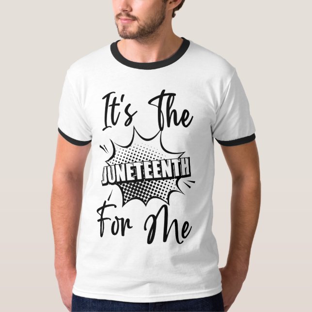 Camiseta É O Décimo Junho Para Mim Melanin Black Sista Bruh (Frente)