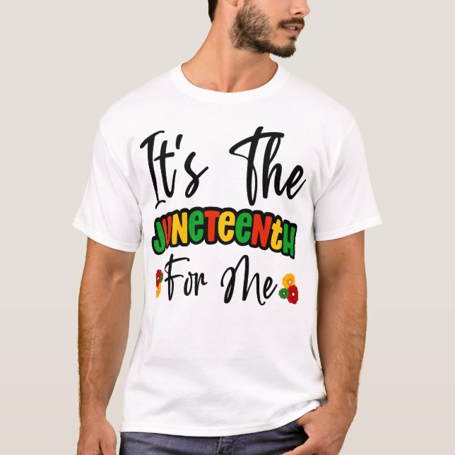 Camiseta É O Décimo Junho Para Mim Melanin Black Sista Bruh (Frente)