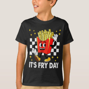 Camiseta É o Dia da Batata Frita - Comida Rápida de Batatas