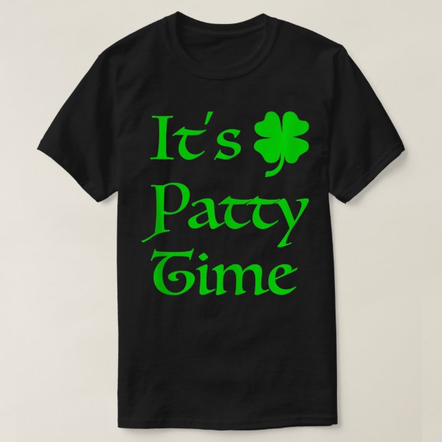 Camiseta É o Dia da Pateta das Ruas de São Patricks Paddys (Frente do Design)