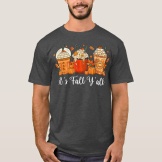 Camiseta É o "Fall Yall Pumpkin Spice Autumn Funny Fall Dif