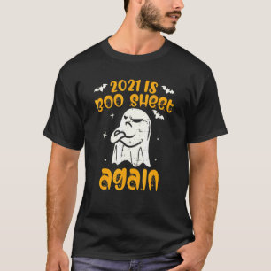 Camiseta É O Folheto De Boo Novamente Engraçado Boo Ghost H