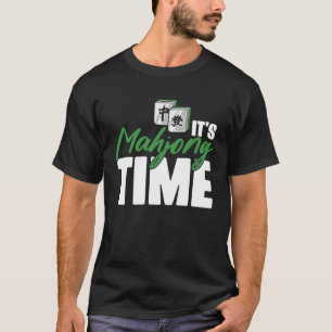Camiseta É o jogo chinês do tempo Mahjong para jogadores Ma