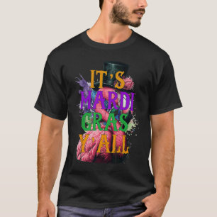 Camiseta É o Legal Flamingo do Carnaval do Mardi Gras Yall