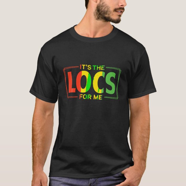 Camiseta É o "Lock For Me Afro Black American Afri" (Frente)