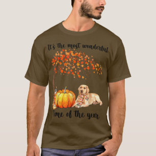 Camiseta É O Mais Maravilhoso Horário De Outono Labrador Re