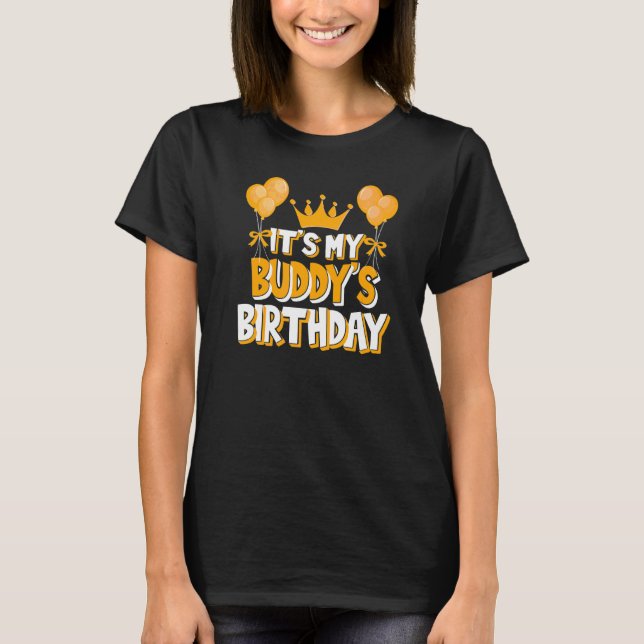 Camiseta É o Matchi da Família da Celebração de Aniversário (Frente)