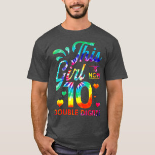Camiseta É O Meu 10.º Aniversário Esta Garota Tem Agora 10