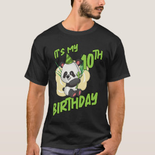 Camiseta É O Meu 10 Aniversário Panda