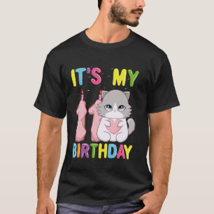 Camiseta É o meu 11º aniversário Menina Gato Ragdoll de 11