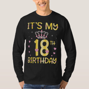 Camiseta É o meu 18º aniversário de Diamante Feliz para Mim