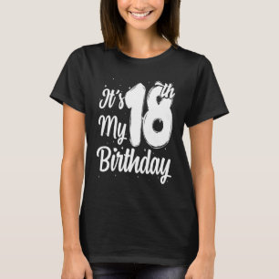 Camiseta É o meu 18º Aniversário Garota de 18 Anos