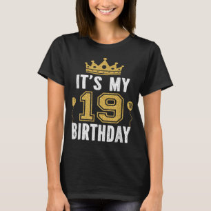 Camiseta É o meu 19º presente de aniversário para um homem