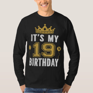 Camiseta É o meu 19º presente de aniversário para um homem