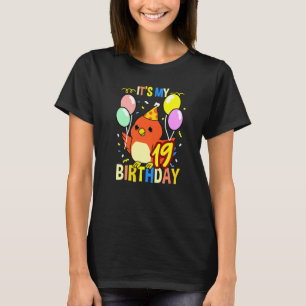 Camiseta É o meu 19.º Aniversário Pássaro