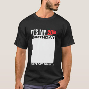 Camiseta É o meu 20º aniversário 20 anos de idade Festa de