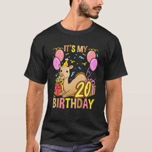 Camiseta É O Meu 20 Birthday Camel Dromedary
