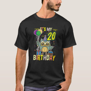 Camiseta É O Meu 20 Birthday Owl Lover
