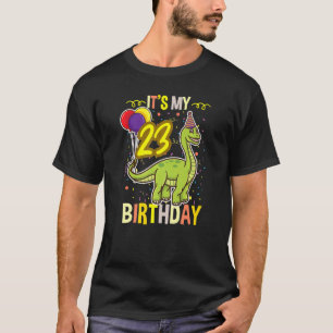 Camiseta É o meu 23º Dinossauro de Aniversário