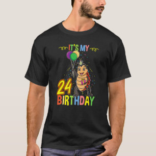 Camiseta É o meu 24º aniversário Ladybug para o Inseto