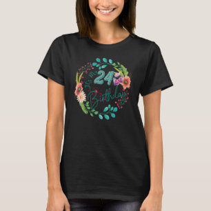 Camiseta É o meu 24.º aniversário 24 anos Flo