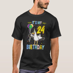 Camiseta É o meu 24.º Aniversário de Seagull