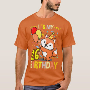 Camiseta É o meu 26º aniversário do prêmio de Amante de os