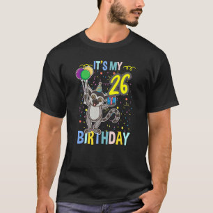 Camiseta É o meu 26º aniversário Lemur