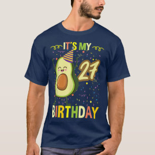 Camiseta É o meu 27º Avocado